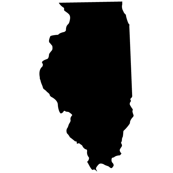 silhouette of Illinois