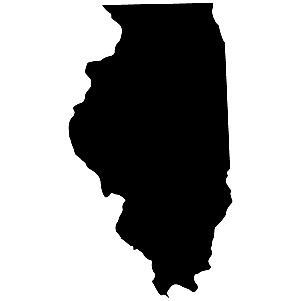 Illinois silhouette of Illinois
