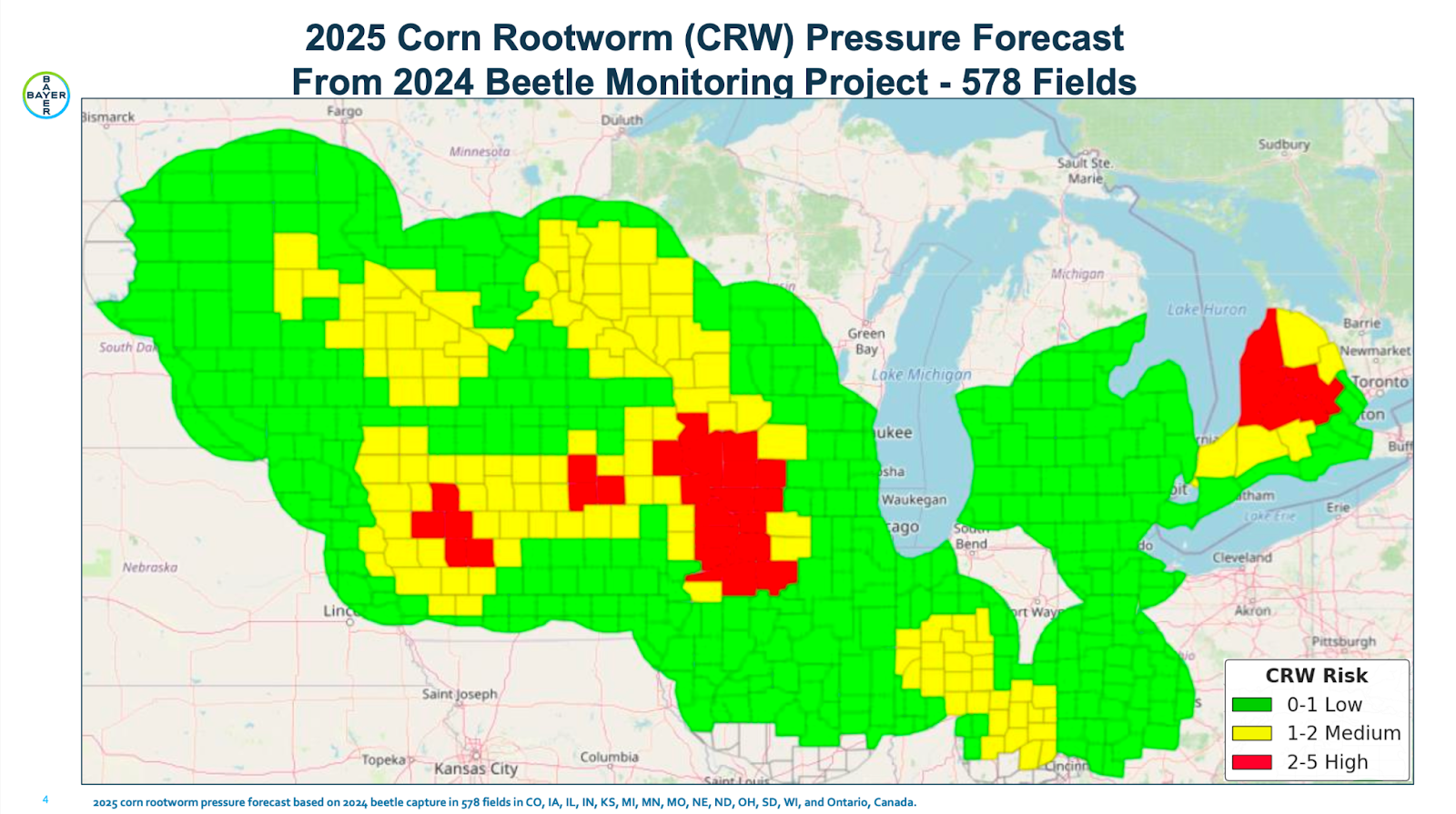 Rootworm Pressure Map