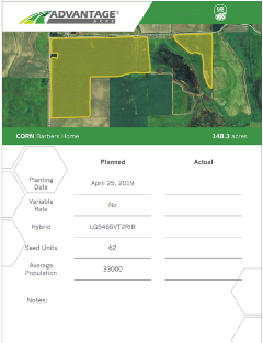 seed plan screen